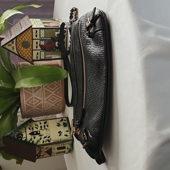 Elliot Lucca Leather Double Zip Front Crossbody Bag - Picture 4 of 14